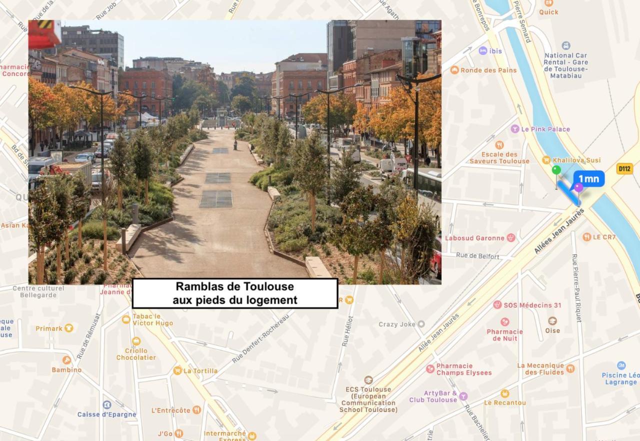 Le Bonrepos - Appartement 2 Chambres Clim & Parking ตูลูส ภายนอก รูปภาพ
